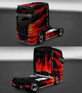 Scania R Cool Fire Skin ETS Planet Com