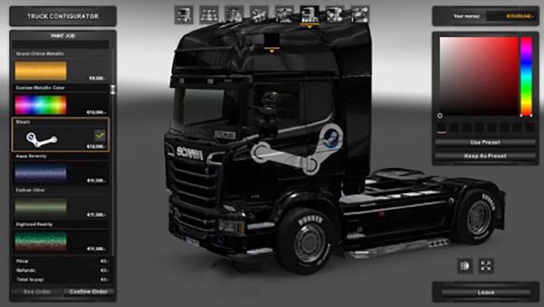 Scania Streamline Steam Skin