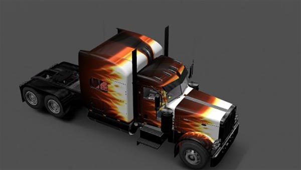 Peterbilt 389 Flame Skin